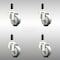 Service Caster 3.5 Inch 316SS Gray Polyurethane Swivel 3/4 Inch Expanding Stem Caster Set SCC-SS316EX20S3514-PPUB-34-4 - alternate 3